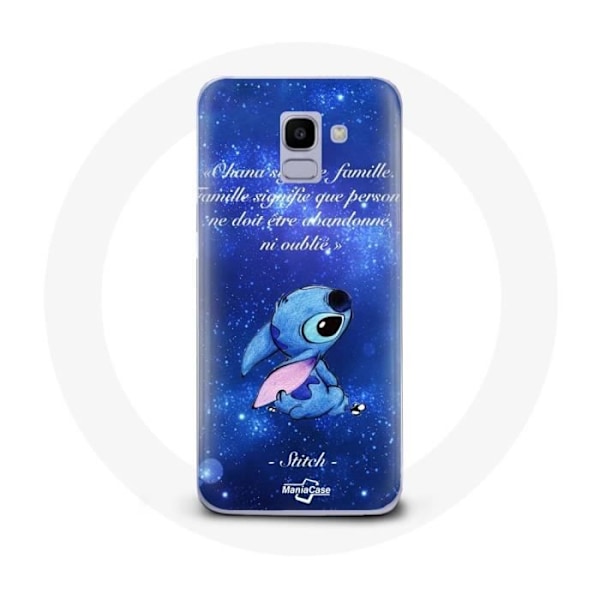 Coque för Samsung Galaxy A6 2018 Stitch Ohana Citat