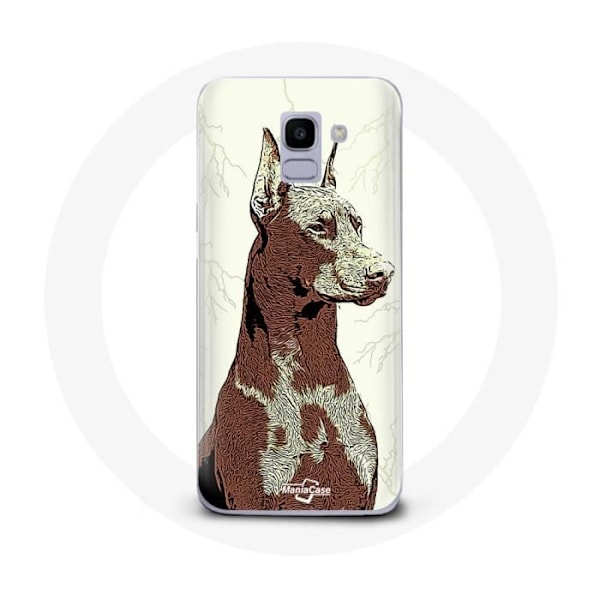 Coque för Samsung Galaxy J6 2018 Doberman Rask av hundar