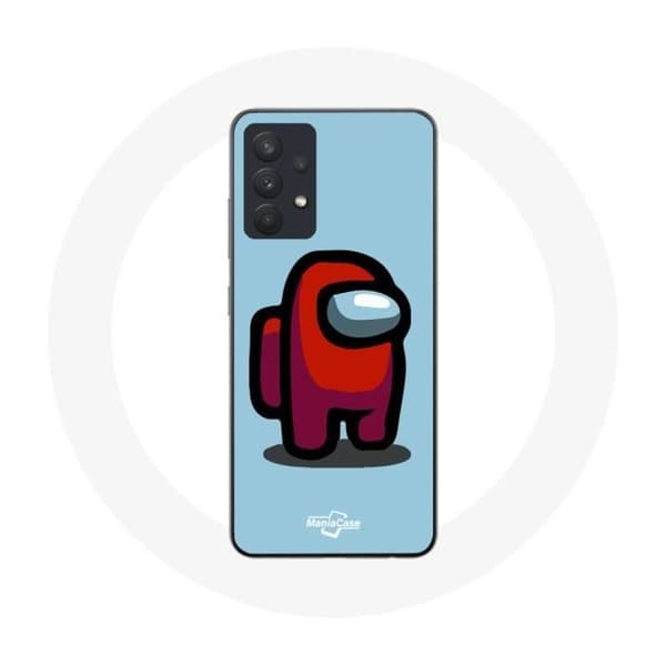 Cover til Samsung Galaxy A13 5G Among Us videospil Blå baggrund