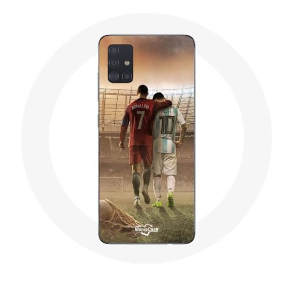 Coque - Maniacase - Samsung Galaxy A51 - Cristiano Ronaldo - Messi - GOAT Svart