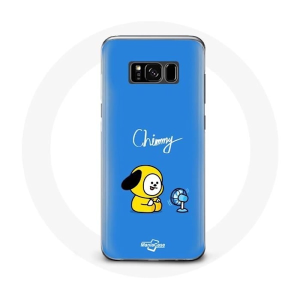 Coque för Samsung Galaxy S8 Plus Bangtan BTS BT21 Chimmy Jimin Blå Bakgrund