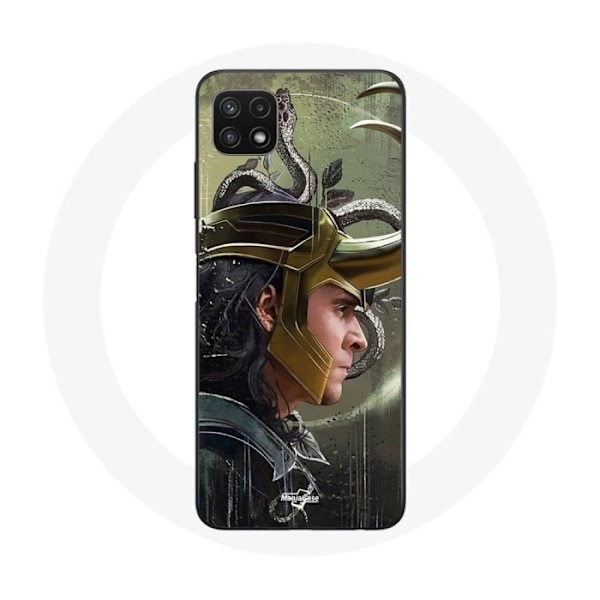 Coque - Maniacase - Samsung Galaxy A22 5G - Loki Thor Ragnarok - Mjuk - Svart Svart