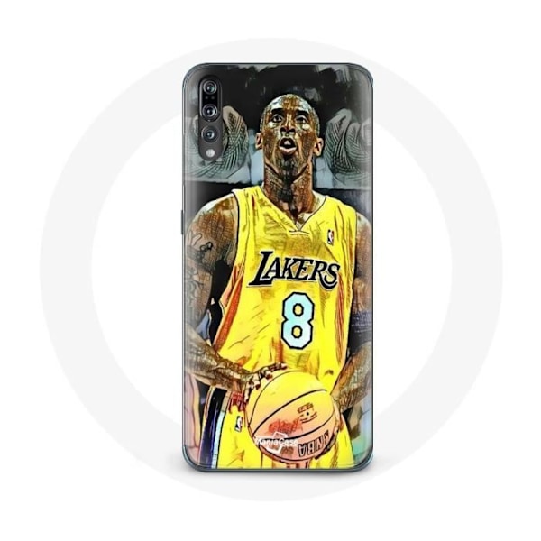 Coque - NBA - Huawei P20 - Kobe Bryant Dunk Lakers 8 - Svart - Hård Svart