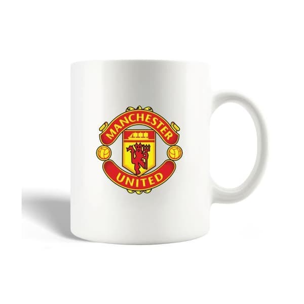 Mugg - Manchester United - Keramik - 30cl - Diskmaskinstålig - Vit
