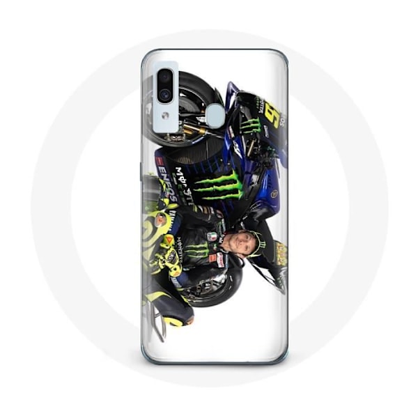 Coque - Valentino Rossi - Samsung Galaxy A20 - Mjuk - Skydd - Motiv Snabbförare Vit