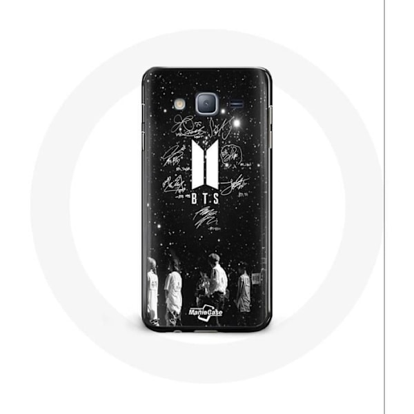 Coque för Samsung Galaxy J3 2016 BTS Signature Medlemmar Rm Jin Jimin V Suga Jungkook J-hope - Maniacase