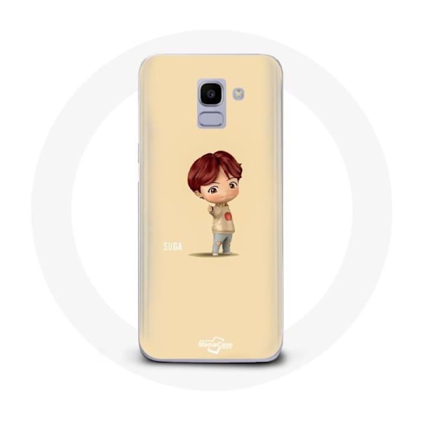Fodral för Samsung Galaxy A6 2018 BTS TinyTAN Animation Suga