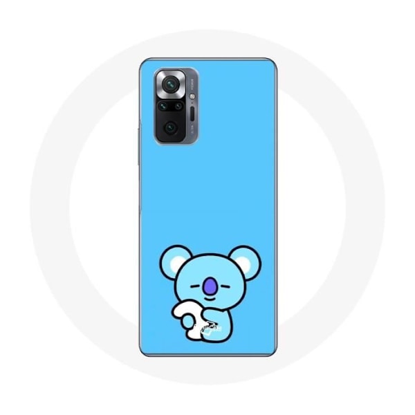 Coque för Xiaomi Redmi Note 10 Pro Bangtan BTS BT21 Koya RM Blå Bakgrund