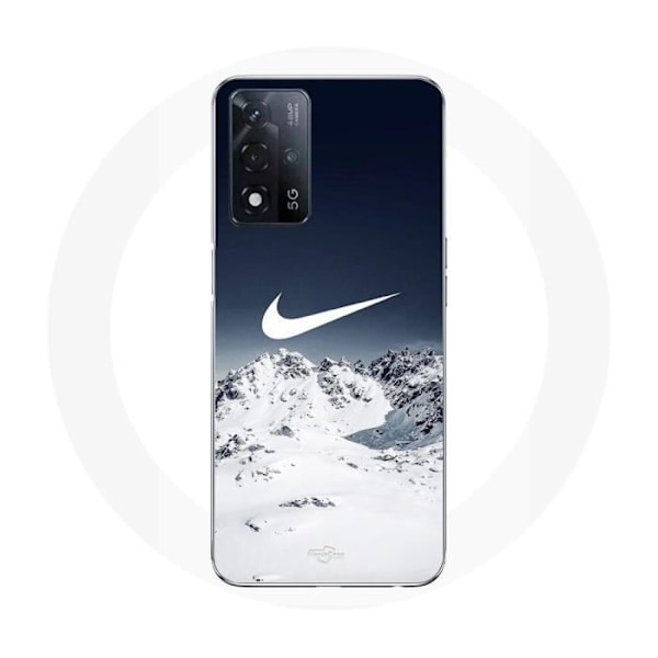 Coque - Maniacase - Oppo A93s 5G - Svart - Mjuk - Mönster Nike Logotyp Mountain Fly Svart