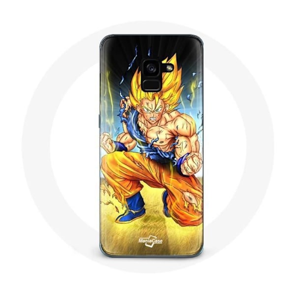 Coque för Samsung Galaxy A8 Plus Son Goku Dragon Ball arg kropp