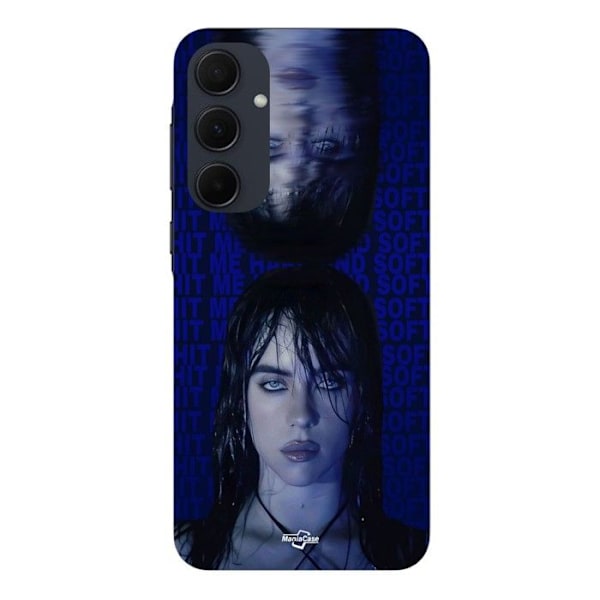 Coque - Maniacase - Samsung Galaxy A35 - Svart - Mjuk - Billie Eilish Tapet