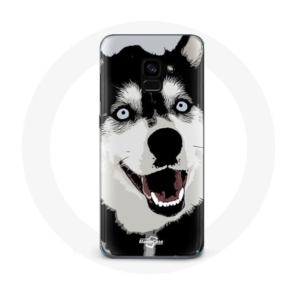 Coque för Samsung Galaxy A8 Plus Siberian Husky Blå Ögon