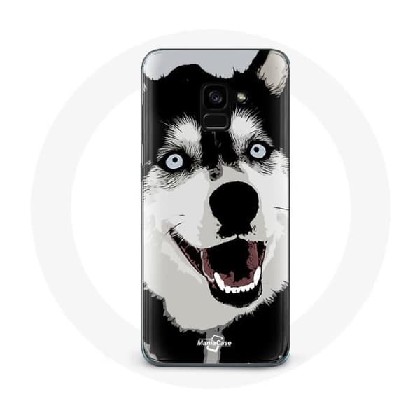 Cover til Samsung Galaxy A8 Plus Sibirisk Husky Blå Øjne