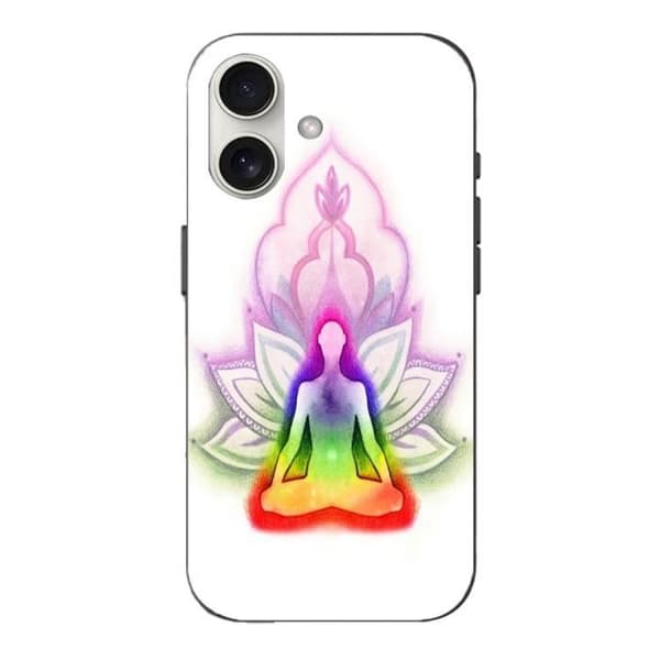 Iphone 16 Plus kuori Lotus chakra värikäs