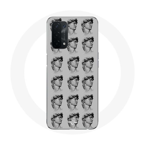 Coque för Oppo A74 Staty bakgrund grå
