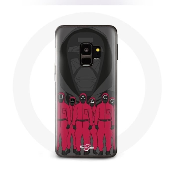 Coque för Samsung S9 plus Squid Game Affisch masker karaktärer