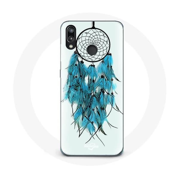 Coque - Huawei - P20 Lite - Drømmefanger - Blød - Blå og Hvid Blå vit