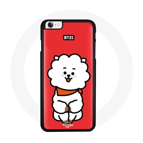 Skydd för iPhone 5 BTS Bangtan Killar BT21 RJ från Jin Röd Bakgrund