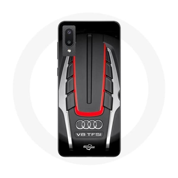 Coque pour Samsung Galaxy A02 Audi S8 Logo rouge
