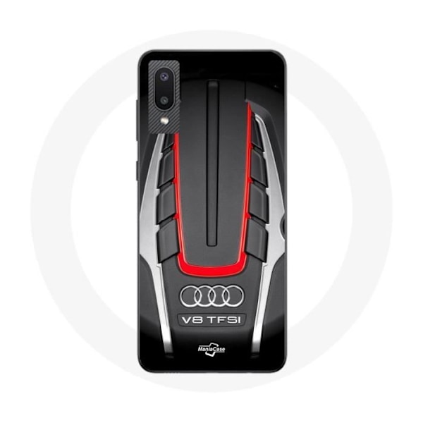 Skal för Samsung Galaxy A02 Audi S8 Röd logotyp
