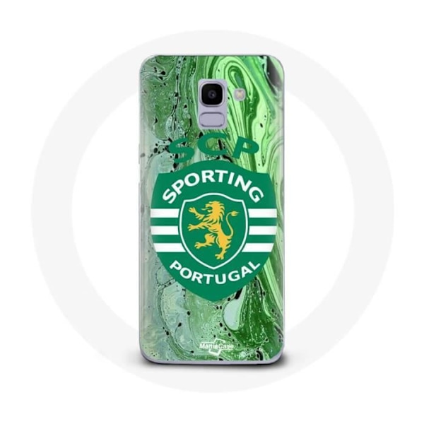 Coque - Maniacase - Samsung Galaxy J6 2018 - Mjuk - Skydd - Sporting Portugal Svart