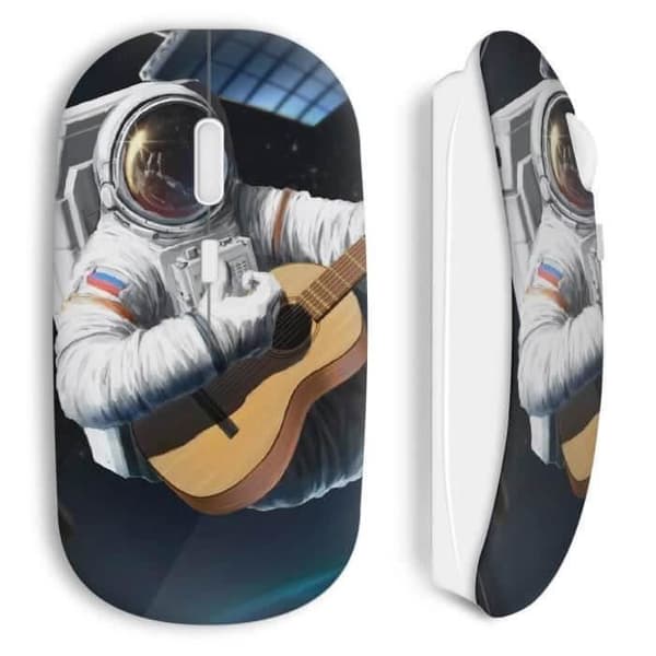 Mus uden astronaut guitar