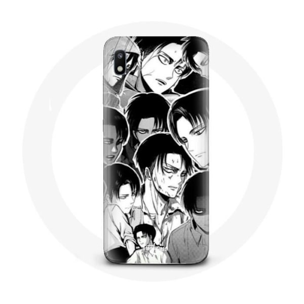 Coque för Samsung Galaxy A10 Attack on Titan Manga Levi Ackerman
