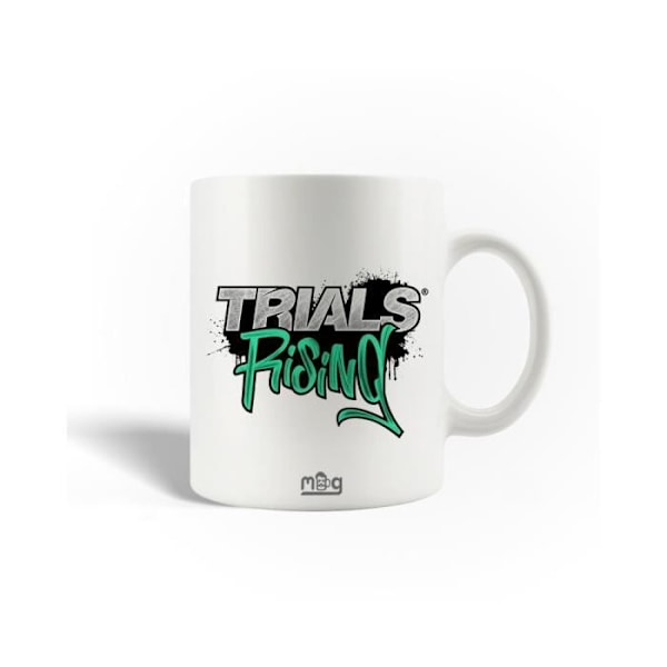 Mugg i keramik Trials Rising-logotyp