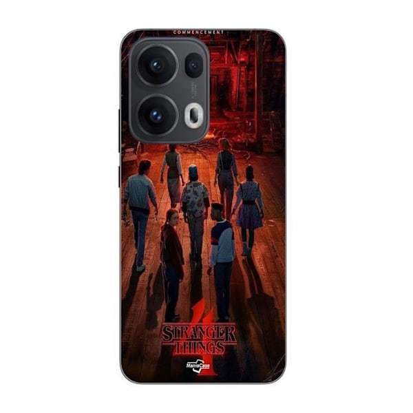 Coque Maniacase för Oppo Reno 13 Pro 5G Serie Stranger Things säsong 4 Svart