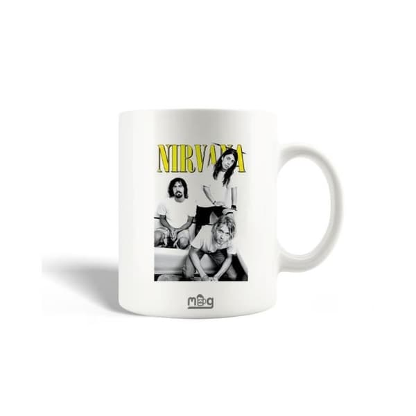 Mugg i keramik - Nirvana - 30cl - Vit - Diskmaskinskompatibel - Rund