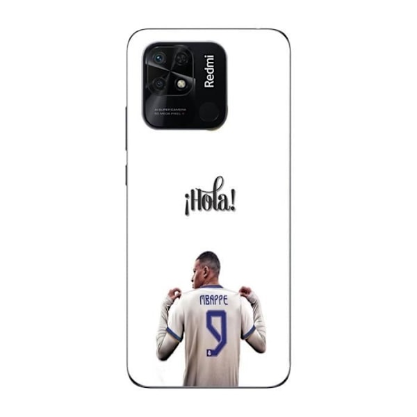 Coque - Maniacase - Xiaomi Redmi 10C - Kylian Mbappe - Silikonplast - Mjuk Svart