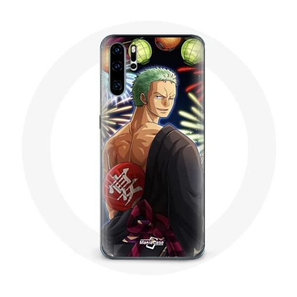 Coque - maniacase - Huawei P30 Pro - One Piece Glad Jul - Anime Manga - Mjuk Svart