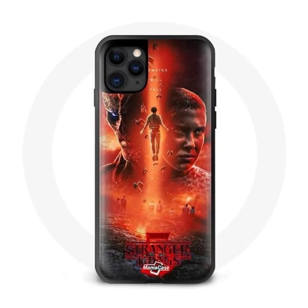 Coque - Maniacase - Iphone 12 Pro Max - Svart - Hård - Stranger Things Säsong 5