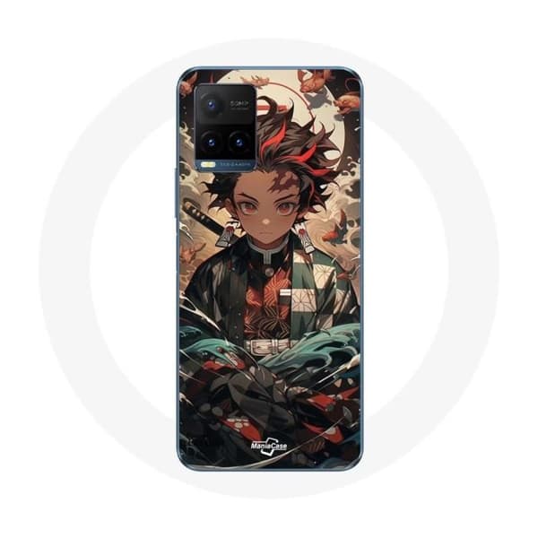 Coque - Maniacase - Demon Slayer Tanjiro - Blød - Sort - Unisex