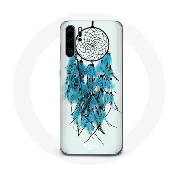 Coque för Huawei P30 Fångar Dröm Blått Vit Bakgrund
