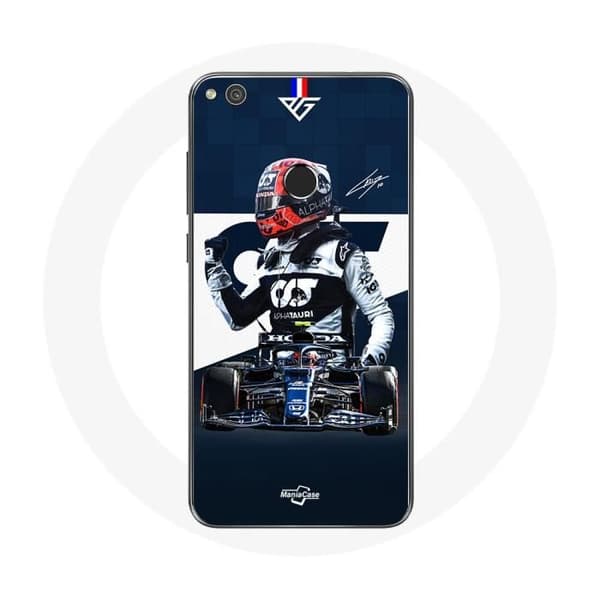 Cover til Huawei P8 Lite 2017 Formel 1 Max Verstappen Formel 1 kører Blå