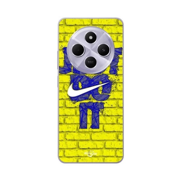Coque - Maniacase - Xiaomi Redmi 14C - Mjuk - Just Do It - Blå och Gul Blå, Gul
