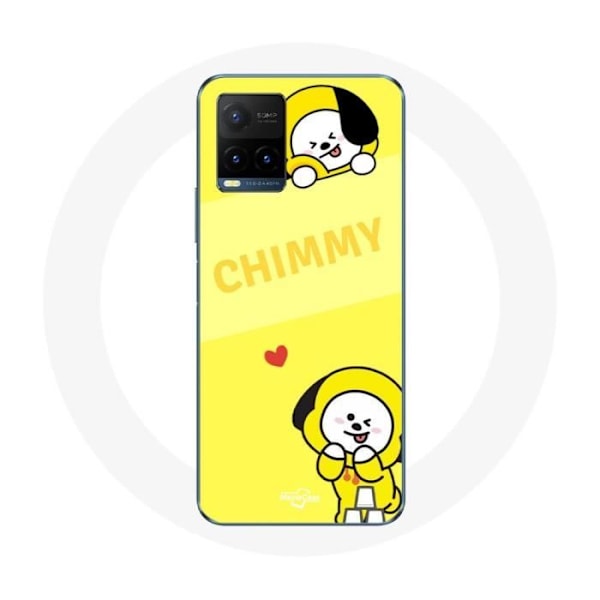 Coque för Vivo Y21s 2021 / Y21 2021 BTS Bangtan BT21 Chimmy Jimin Guldfond
