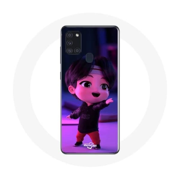 Samsung Galaxy A21S BTS TinyTAN Jin animaatio kuori