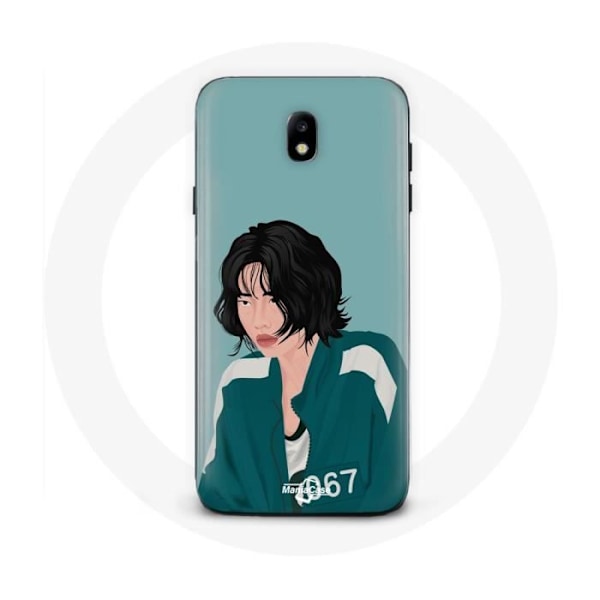 Fodral för Samsung Galaxy J7 2017 Edge Squid Game Kang Sae Byeok fanart ansiktsdesign