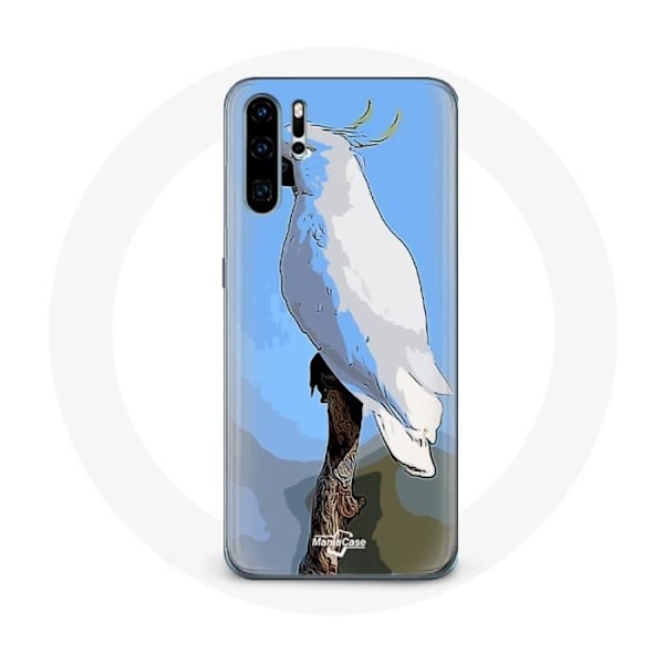 Skydd för Huawei P30 Pro - Kakadu - Vit - Mjuk - Skydd - Unisex Vit