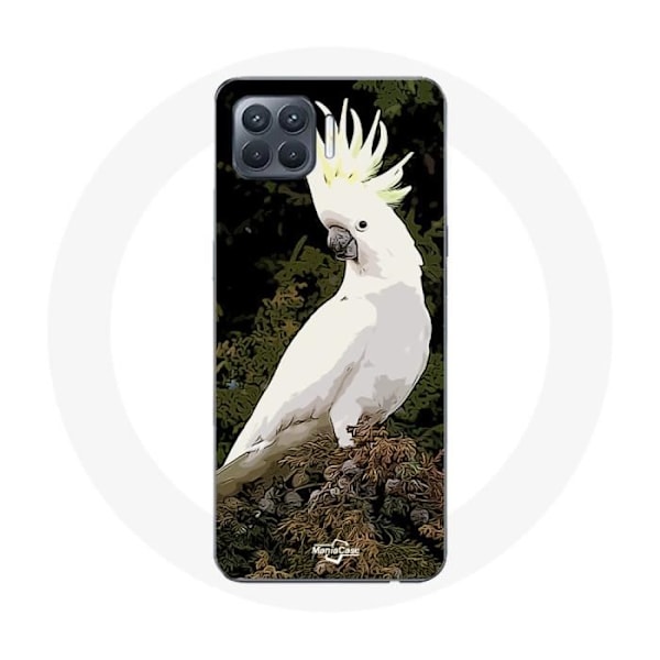 Coque för Oppo A93 Kakariker Papegojor Vita på trädet