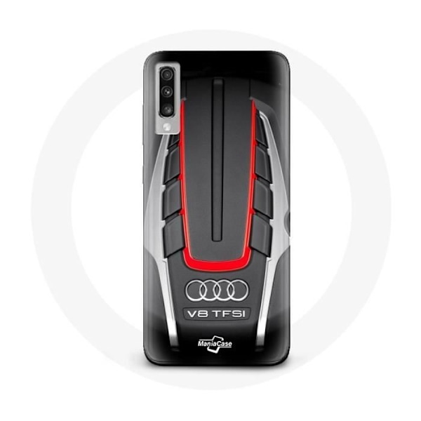 Coque för Samsung Galaxy A50 Audi S8 Röd logotyp