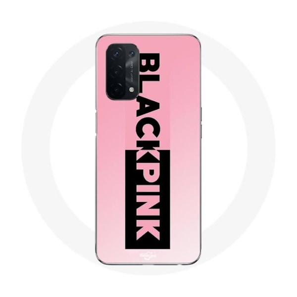 Coque Oppo A54 5G Blackpink-logga rosa och svart