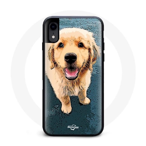 Flexibelt - Golden Retriever - Iphone XR - Svart - Unisex - Unikt mönster