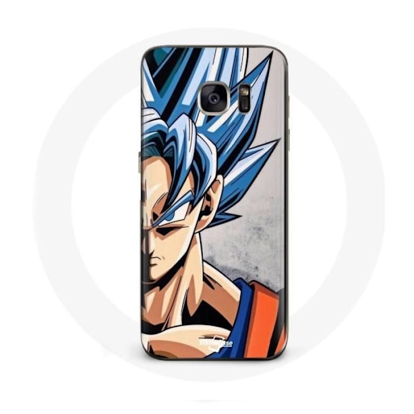 Coque för Samsung Galaxy S6 edge Anime Dragon Ball Goku Blått hår