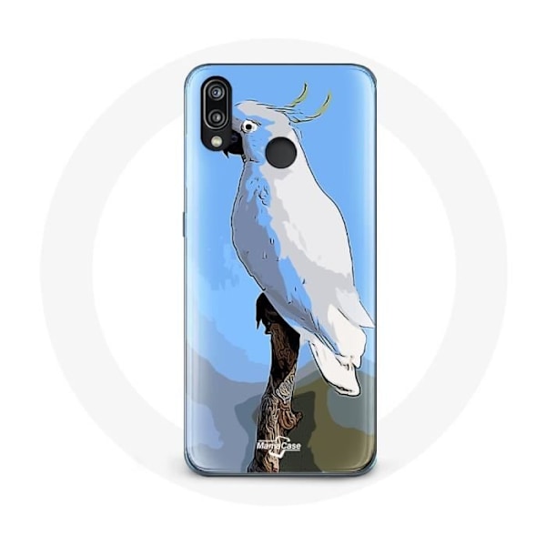 Skal för Huawei P20 Lite Kakadu Vita Papegojor Fåglar