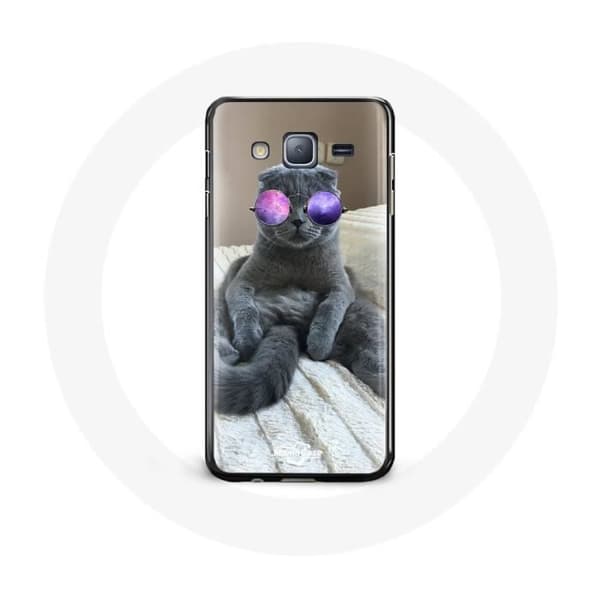 Samsung Galaxy Grand Prime Chat Case Violettyyn Siluetti