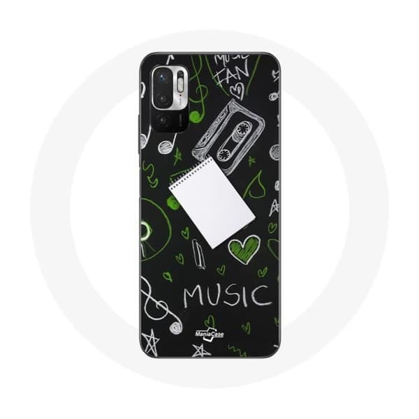 Fodral för Xiaomi Redmi Note 10 5G Musik g-klav