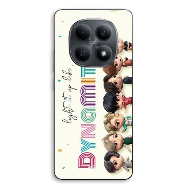 Telefoncover - MANIACASE - Xiaomi Redmi Note 15 5g - Silikone TPU - Kpop BTS Dynamite - Sort